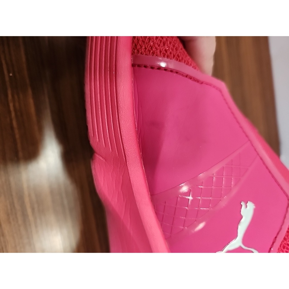 Womans Puma Fenty Running Fierce High Top Sneakers 9.5 Hot Pink Embossed - Picture 8 of 11